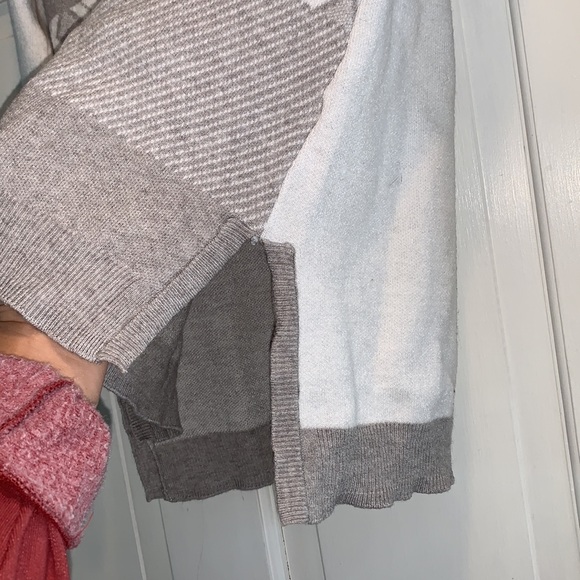 Grey and White Evolution Crew Neck Sweater - Picture 6 of 8